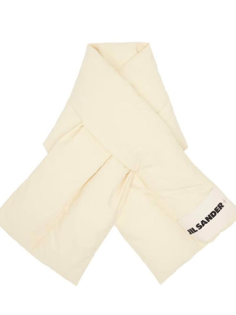 Jil Sander Off-White Quilted Puffer Scarf